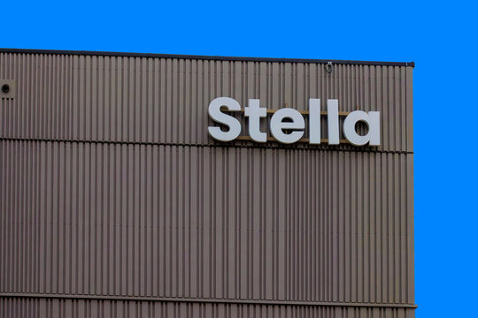 Stella Company Logo on a Modern Office Building in Vienna, Austria