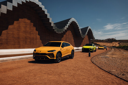 Lamborghini Urus at the parking of hotel