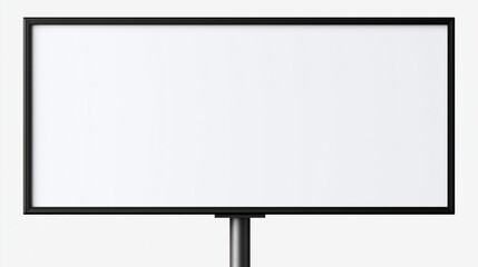 Fototapeta premium Blank digital billboard screen on a pole, ready for advertising or information display