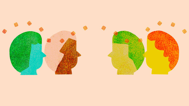 Illustration depicting creative people and ideas