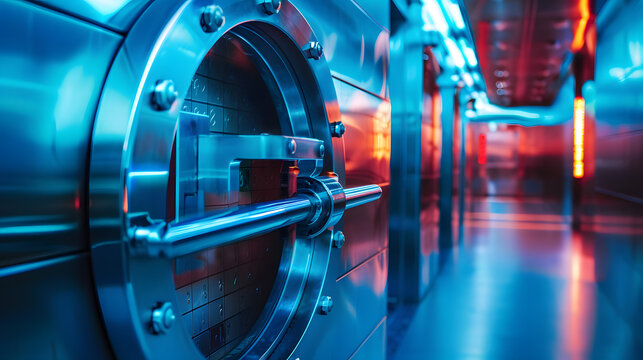 Financial regulatory compliance and cybersecurity concept for secure banking risk management and trust.