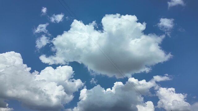 Time lapse clouds 4k rolling puffy cumulus cloud relaxation weather dramatic beauty atmosphere background dynamic pattern sky cloud