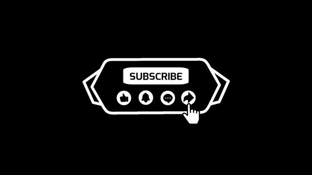 Floating Subscribe Button Pop Up center Position Help you make your content more engaging with a transparent background overlay that can be added directly to your editing project with ease