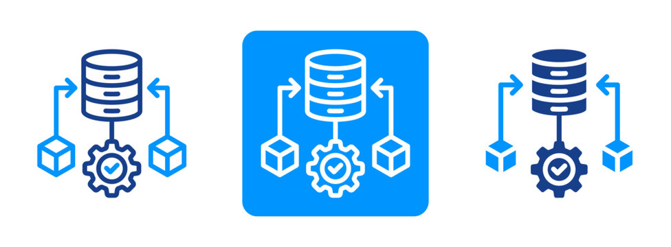 Data Wrangling Icon In Dual Tone Style