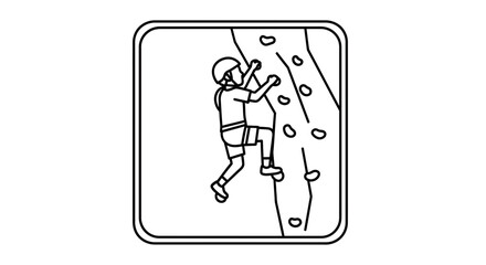 Fototapeta premium rock climbing, climber, adventure