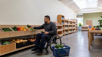 Obraz premium Food Pantry Client Choice View Bright Community Designed Thai Using