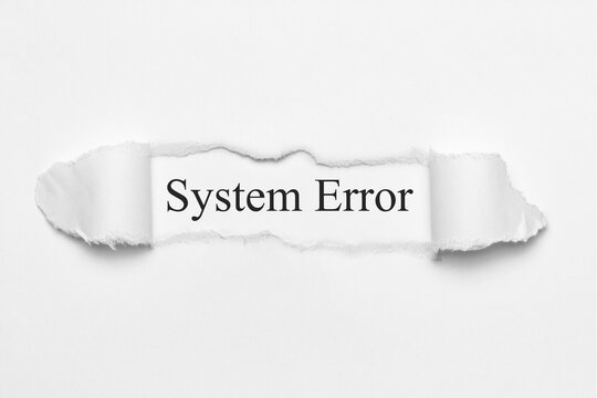 System Error	
