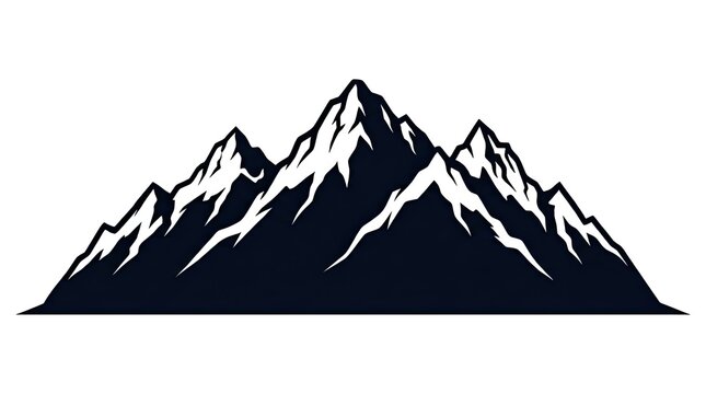 mountain landscape vector illustration