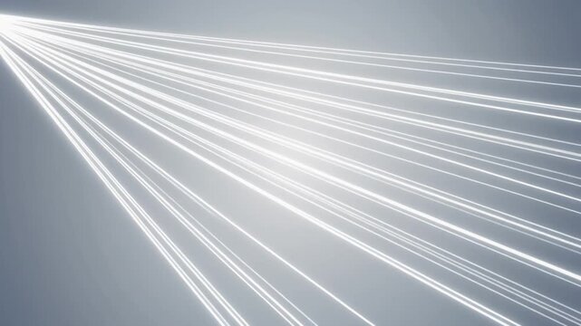 Radiating Light Beams on Gray Gradient Background