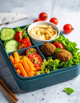 Bunte Lunchbox f&uuml;r die Arbeit
