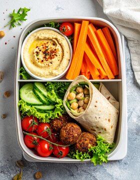 Bunte Lunchbox f&uuml;r die Arbeit
