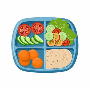 Bunte Lunchbox f&uuml;r die Arbeit