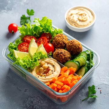 Bunte Lunchbox f&uuml;r die Arbeit