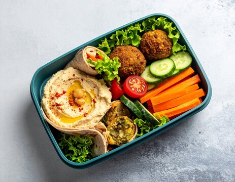 Bunte Lunchbox f&uuml;r die Arbeit