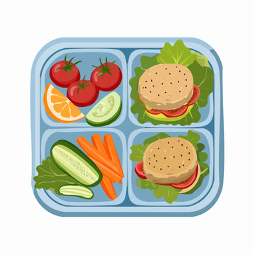 Bunte Lunchbox f&uuml;r die Arbeit