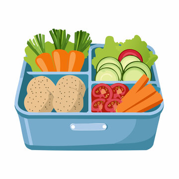 Bunte Lunchbox f&uuml;r die Arbeit