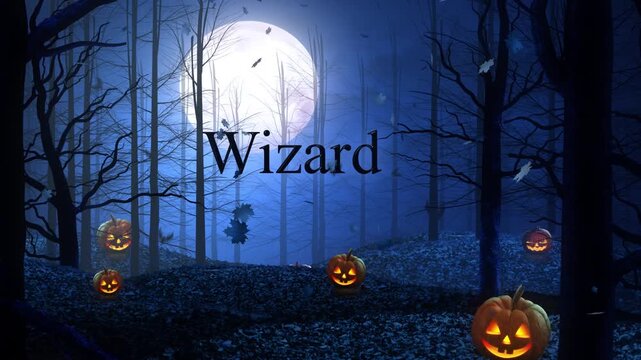 Wizard Halloween Motion Graphics