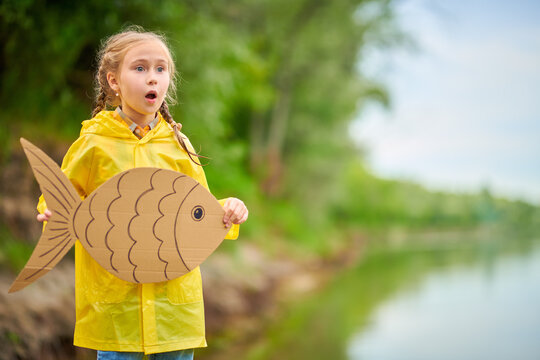 Surprised Fishing Girl