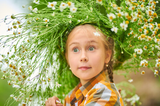 Flower Surprised Girl