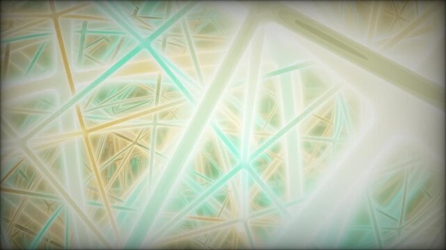 Abstract turquoise glowing lines with geometric motion pattern background