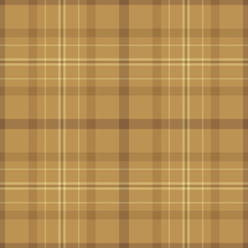 Discount tartan fabric textile, livingroom background pattern seamless. Self texture vector check plaid in amber and orange colors.