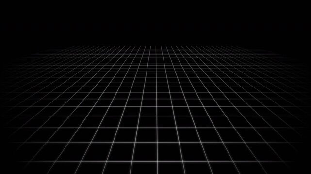 digital grid background a futuristic cyber space receding into darkness illustrating virtual reality and abstract technology concepts
