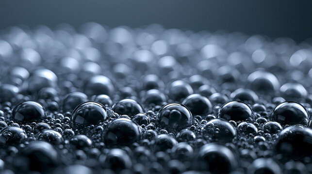 Water Droplets and Condensation on Dark Surface Macro