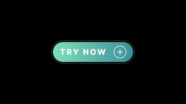 Animated Try Now Button for Digital Interfaces and Web Applications.