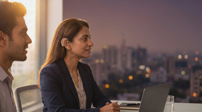 Diverse Hiring Panel Interviewing Job Candidate with Genuine Engagement