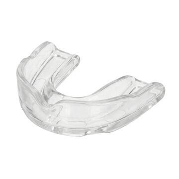 Clear transparent mouthguard for sports and teeth grinding protection