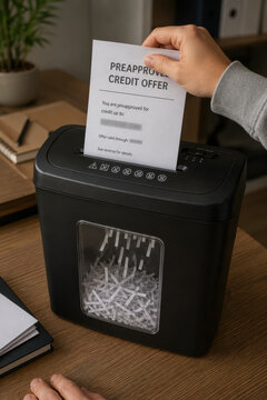 Shredding a Preapproved Credit Offer to Prevent Identity Theft 