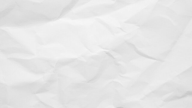 White wrinkled crumpled paper sheet texture background