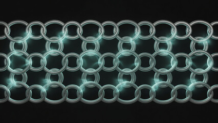 Obraz premium Minimalist Three Interlocking Rings