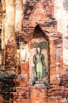 Well preserved ancient carved statue in Cambodia 