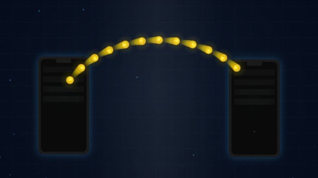 Digital Wallet Transfer Animation for Mobile Devices