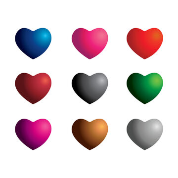 Love Shape 3D Vector, Art, Icon, Graphic Free Download