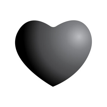 Silver Love Shape Vector Art, Icon, Graphic Free Download