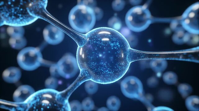 Microscopic view of living cells in motion over time