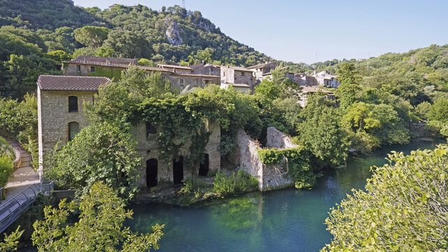 Stifone, ancient hamlet on the Nera river, province of Terni, Umbria, Italy