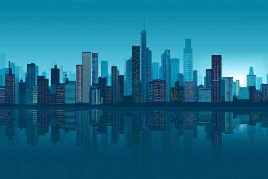 city skyline background vector illustration design