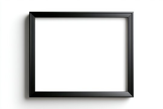 Sleek matte black frame with empty opening, modern home decor accessory