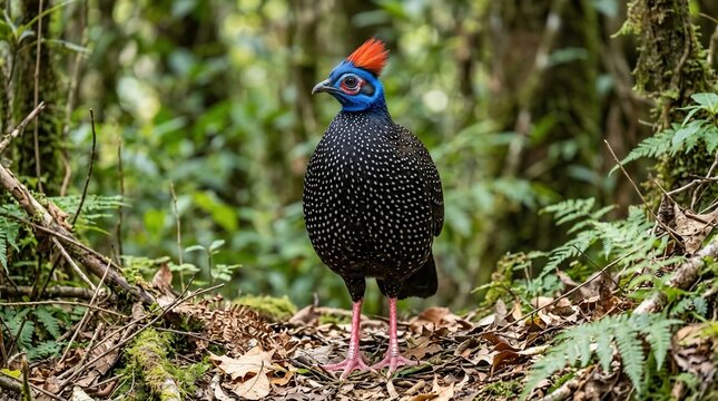 Exotic bird forest