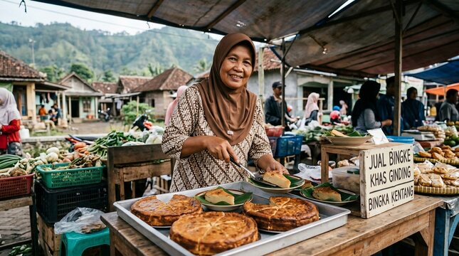Woman selling bingke