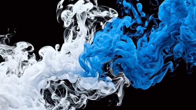 Abstract swirling smoke patterns