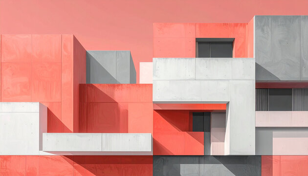 Abstract Geometric Architecture Composition.