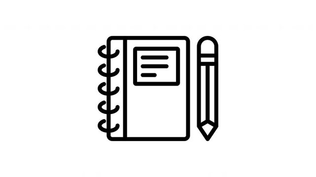 notebook animation icon