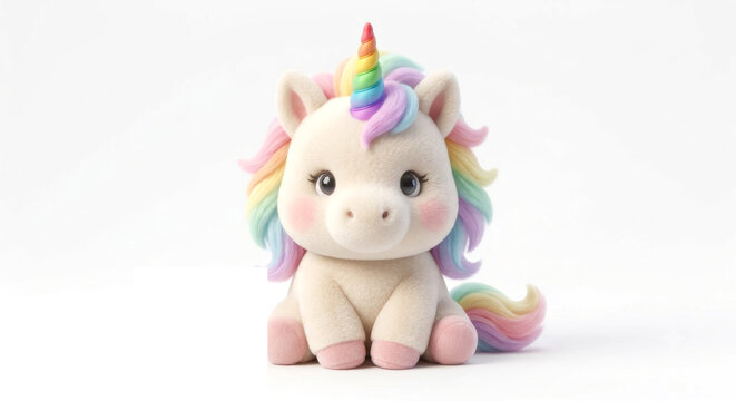 Unicornioi de peluche arcoiris