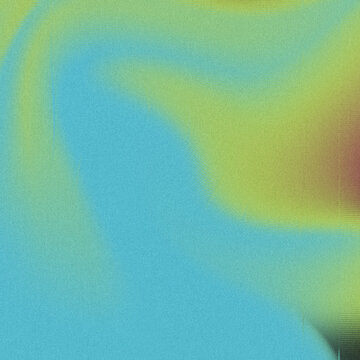 Granular atmospheric blend, a tranquil cyan light diffusing into luminous chartreuse green, featuring a soft organic wave and subtle russet edge, ideal for modern digital backgrounds.