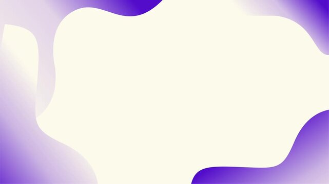 Soft purple and cream abstract flowing liquid shape animation