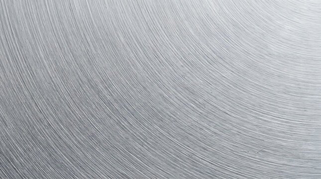 Close-up of a modern metallic surface with concentric circular patterns and brushed texture highlighting industrial design